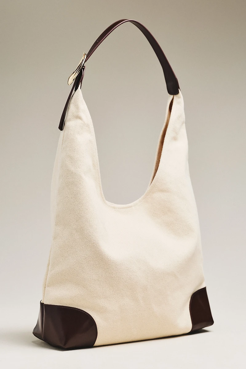 The Love Knot Slouchy Bag: Canvas Buckle Edition