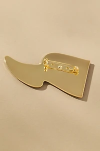Metal Flag Brooch