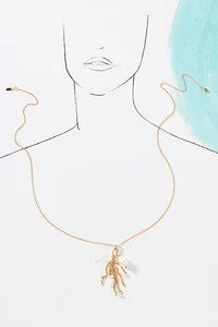 Delicate Pearl Pendant Necklace