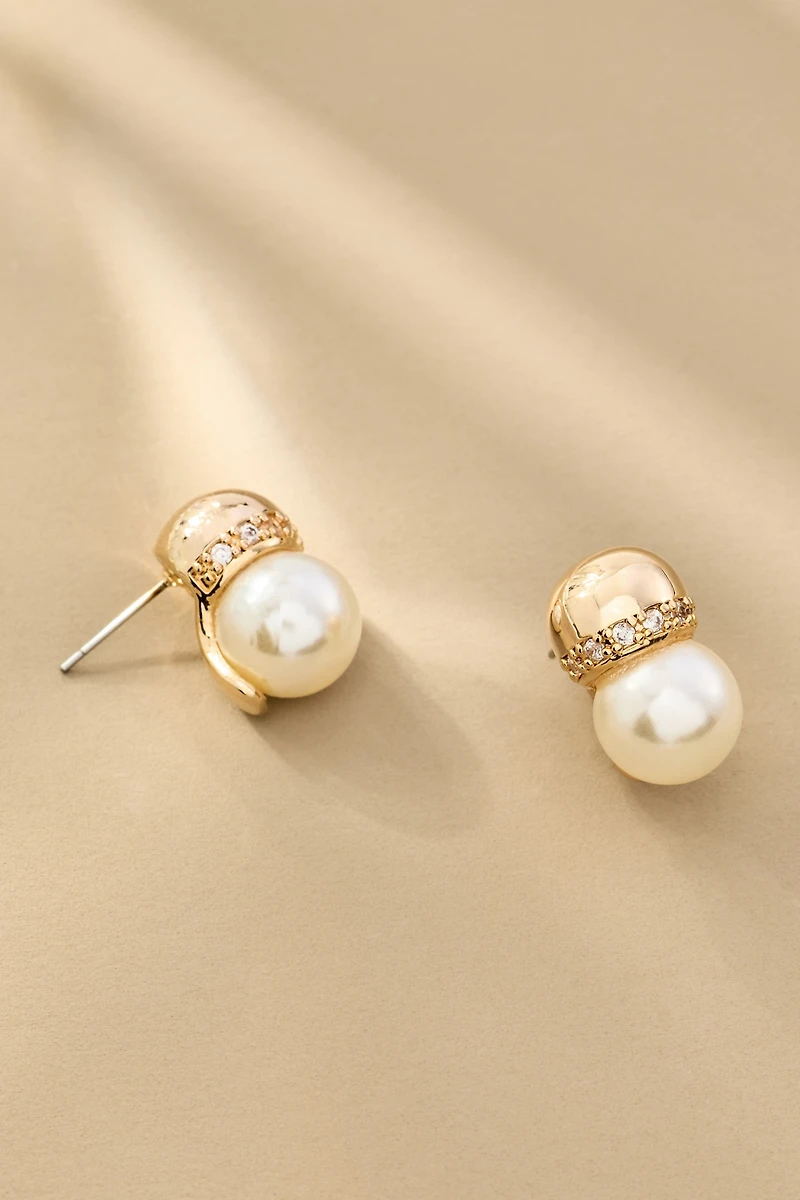 Dandy Pearl Vintage Earrings