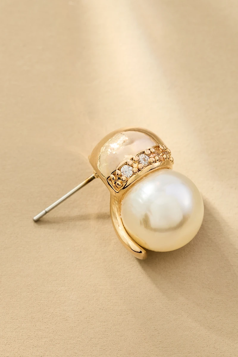 Dandy Pearl Vintage Earrings