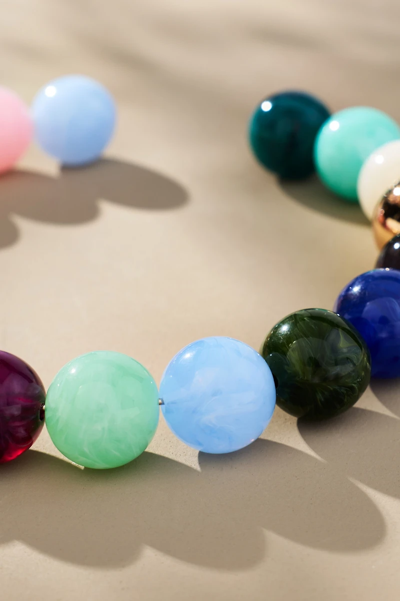 Large Beaded Choker Necklace