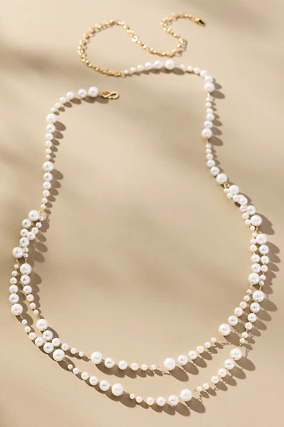Delicate Double-Strand Pearl Necklace