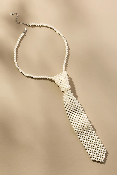 Pearl Tie Necklace