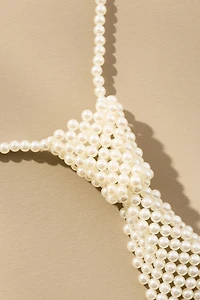 Pearl Tie Necklace