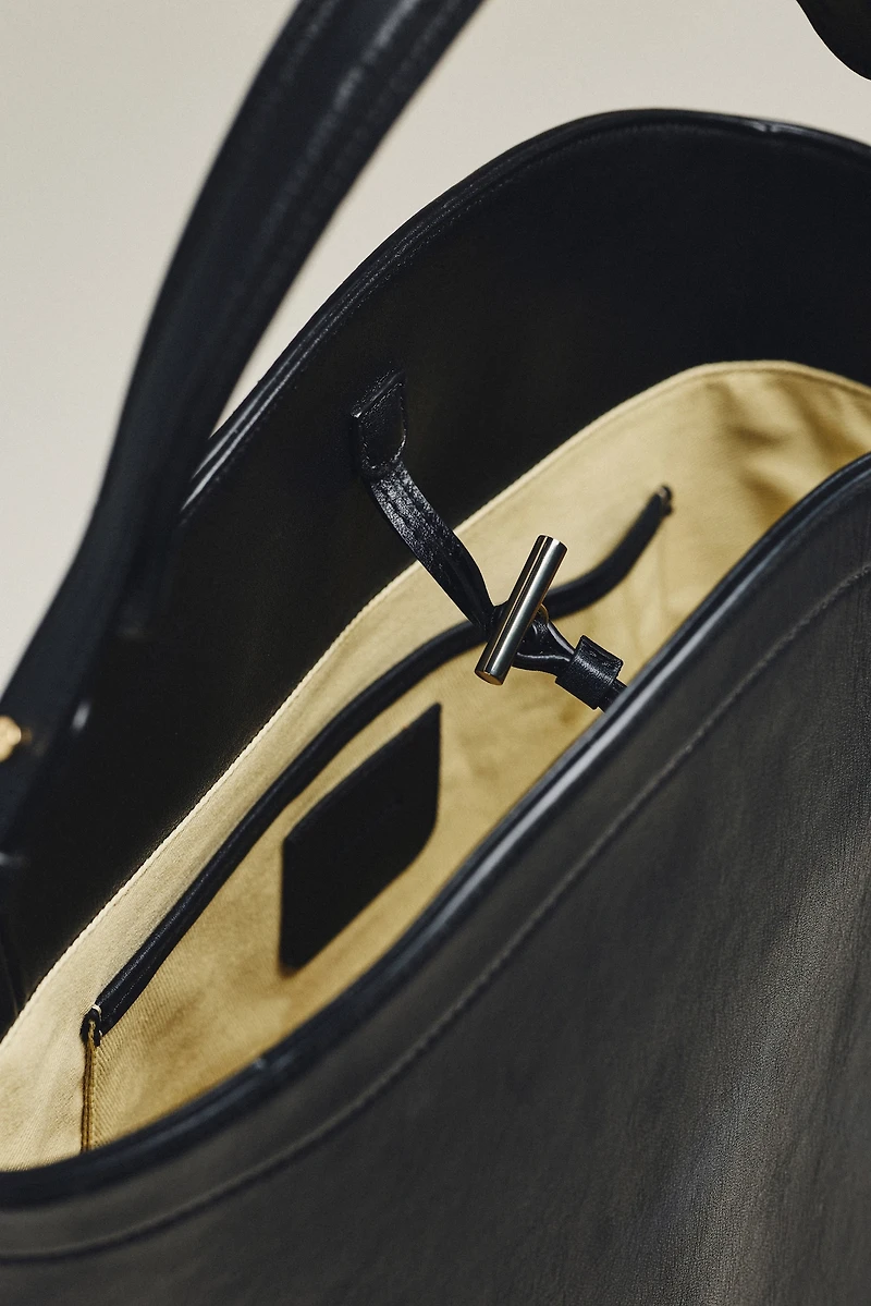 Flattered Joyce Leather Bucket Bag
