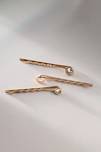 By Anthropologie Weddings Crystal Hair Pins, Set of 3