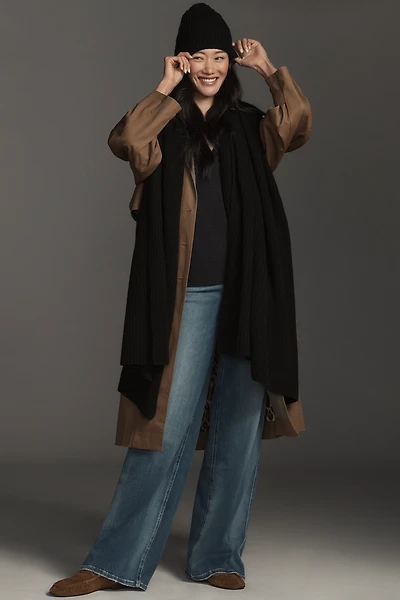 Maeve Ribbed Cashmere Wrap