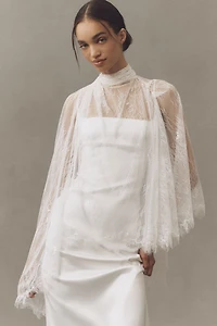 BHLDN Lace Drape Cape