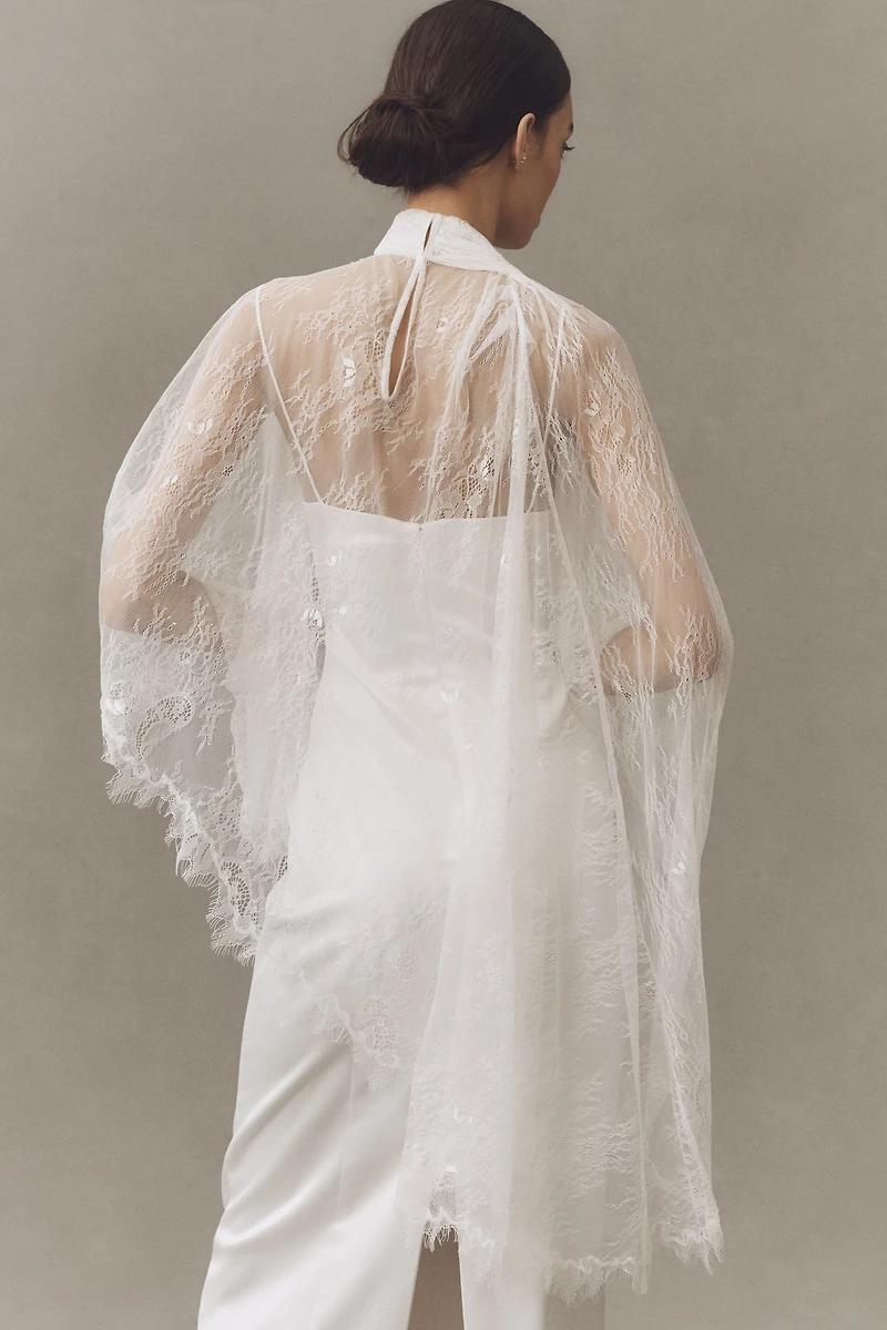 BHLDN Lace Drape Cape