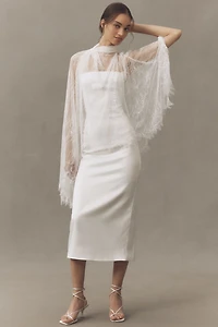 BHLDN Lace Drape Cape