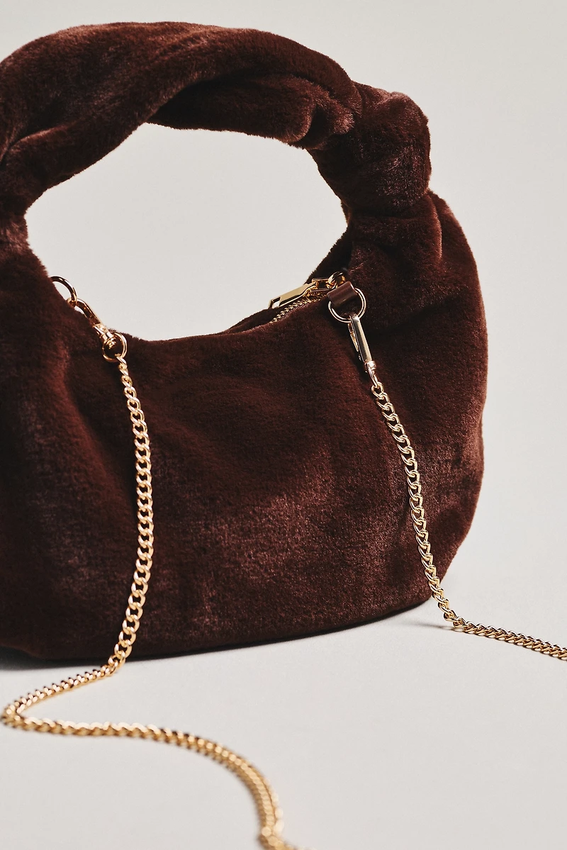 Faux-Fur Shoulder Bag