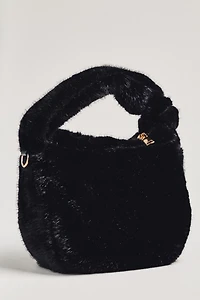 Urban Expressions Faux-Fur Mini Knotted Bag