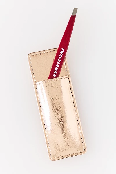 Tweezerman Vintage Rose Mini Slant Tweezer with Case