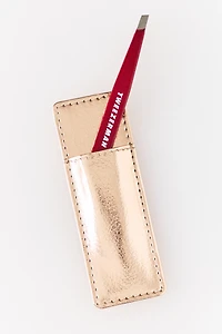 Tweezerman Vintage Rose Mini Slant Tweezer with Case