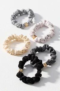 Daily Practice Ribbed Hair Ties, Set of 5