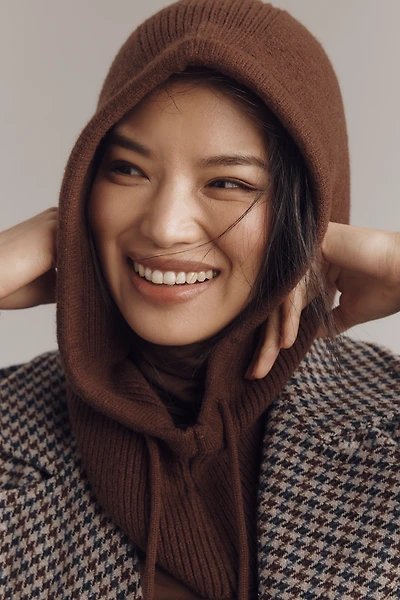 Ribbed Knit Hood