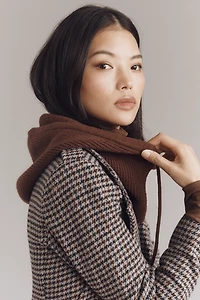 Ribbed Knit Hood