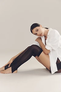 Lechery® Silky Shiny Stirrup Thigh-High Tights