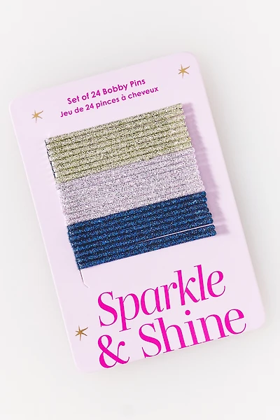 Metallic Bobby Pins, Set of 24