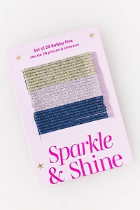 Metallic Bobby Pins, Set of 24