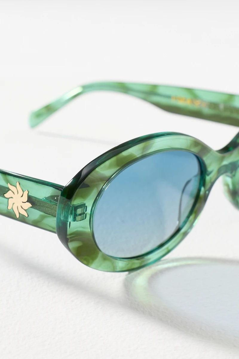 I-SEA Oval Celandine Sunglasses