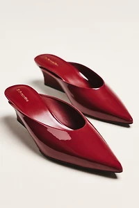 Reformation Marilyn Wedge Mule Heels