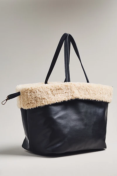 Reversible Sherpa Fleece Tote