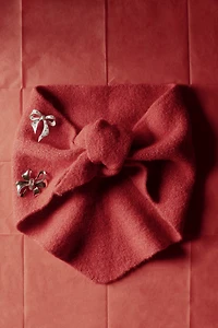 Crystal Bow Brooch