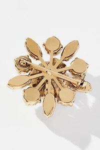 Metal Flower Brooch