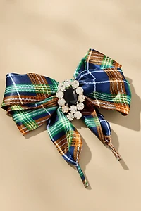 Ribbon Bow Crystal Brooch