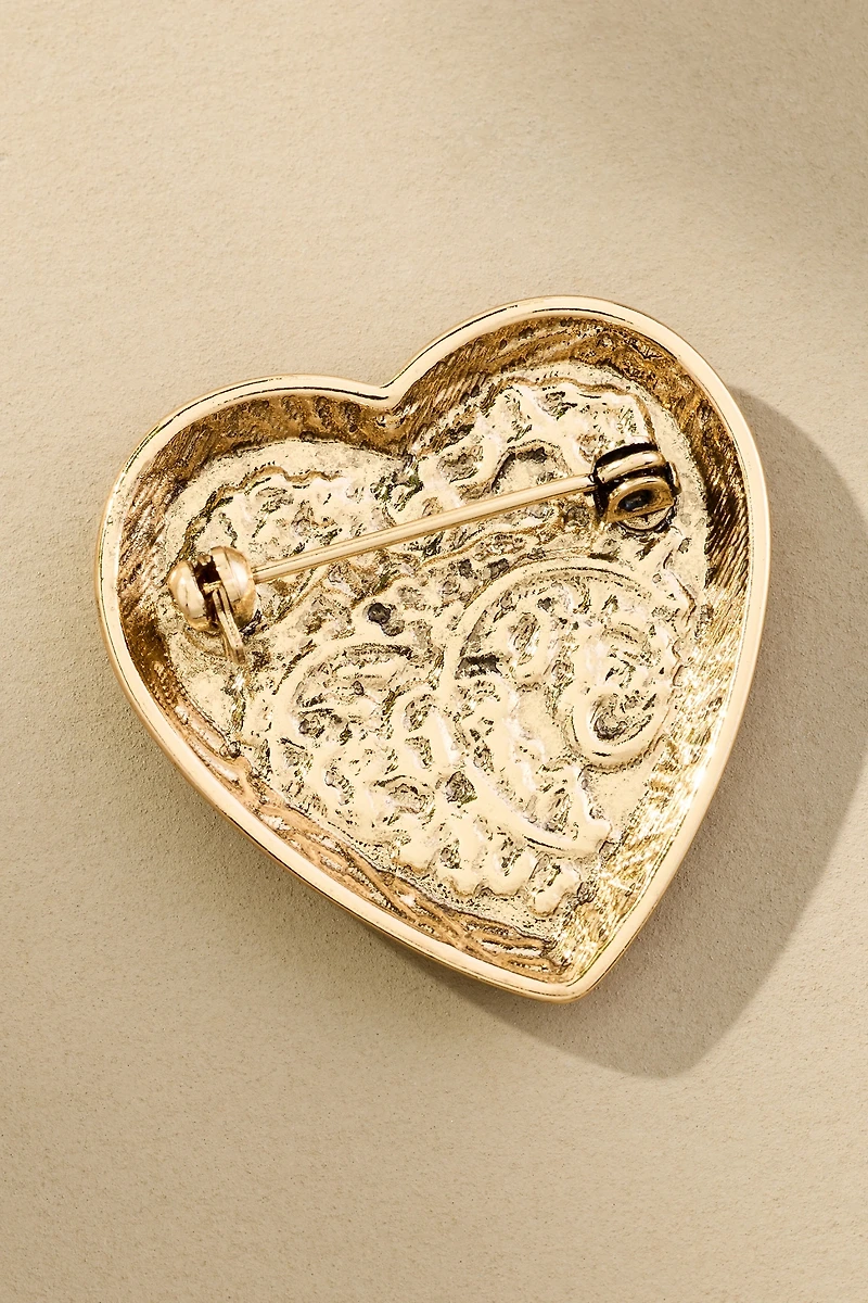 Vintage Heart Brooch