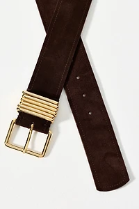 Square Buckle Multi Keeper Belt