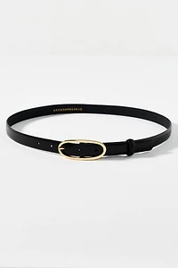 Thin Oval Buckle Belt