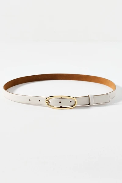 Thin Oval Buckle Belt
