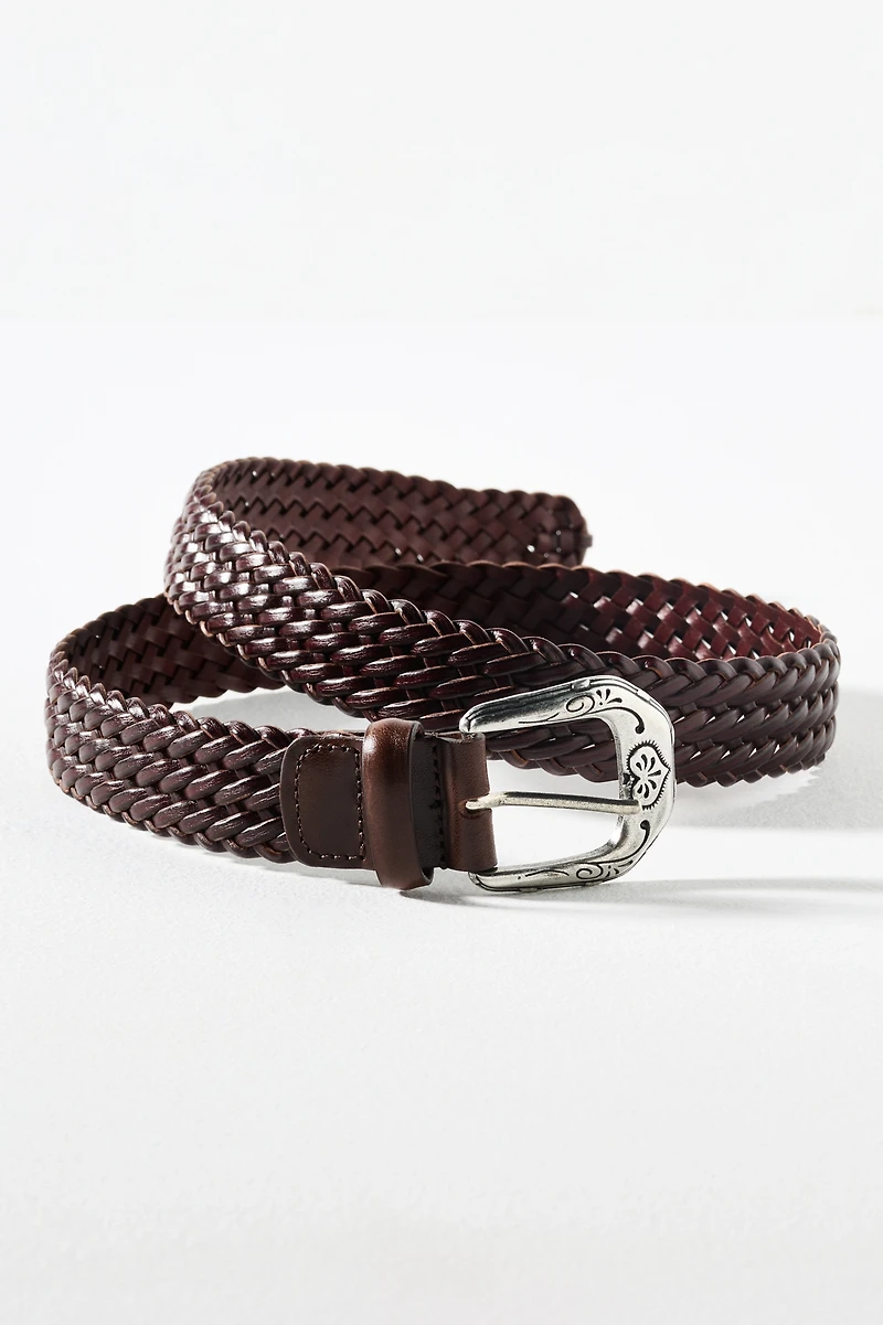 Western Buckle Woven Belt