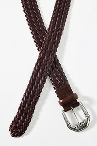 Western Buckle Woven Belt