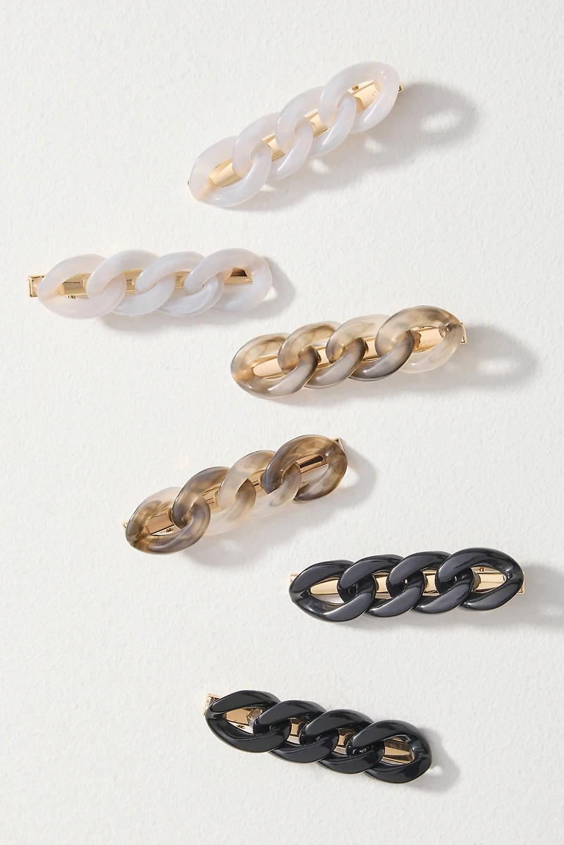Chain-Link Resin Hair Clip