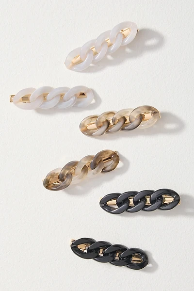 Chain-Link Resin Hair Clip
