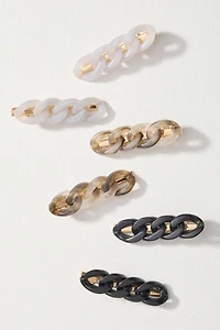 Chain-Link Resin Hair Clip