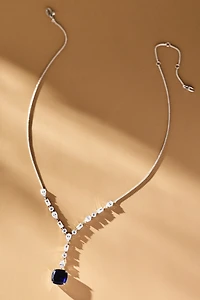 NADRI Rockstars Blue Bold Drop Y Necklace