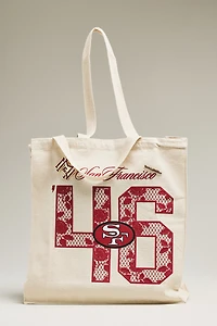 Mitchell & Ness Canvas NFL Team Tote Bag