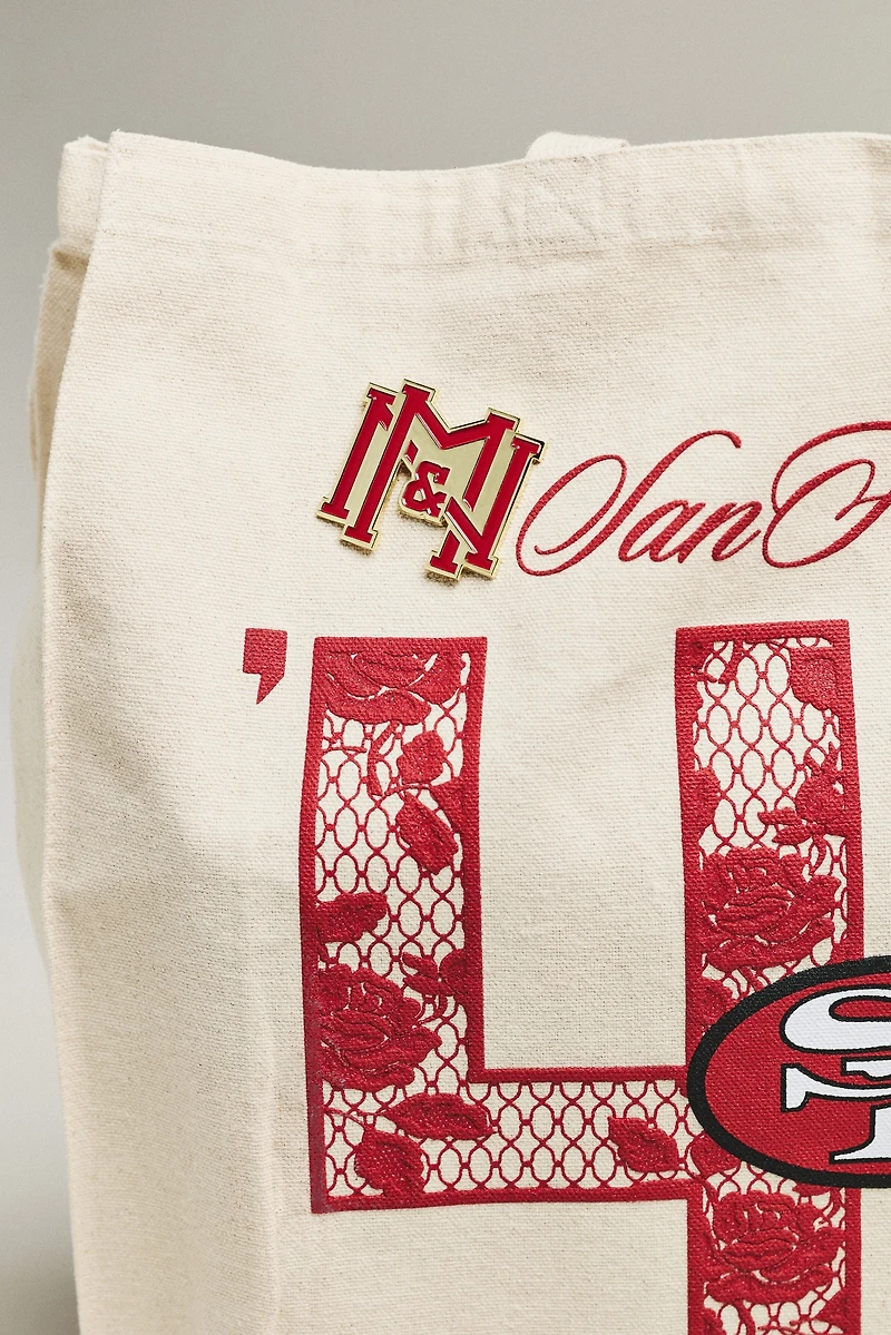 Mitchell & Ness Canvas NFL Team Tote Bag
