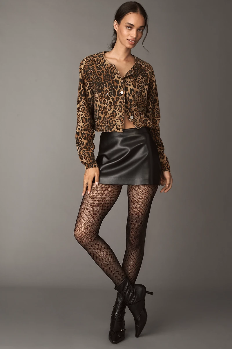 By Anthropologie Sheer Crisscross Tights