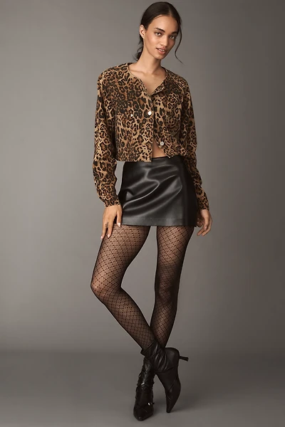 By Anthropologie Sheer Crisscross Tights