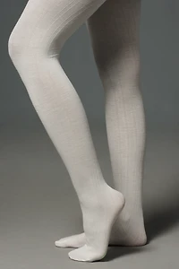 Swedish Stockings Freja Ribbed Wool Blend Tights