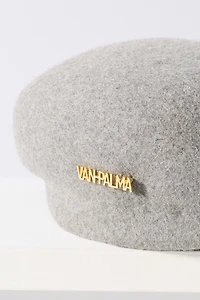 Van Palma Carl Rounded Wool Newsboy Hat