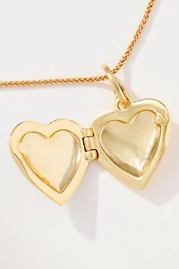 Clare V. Striped Heart Locket Charm