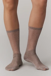 High Heel Jungle Sheer Glitter Dance Socks