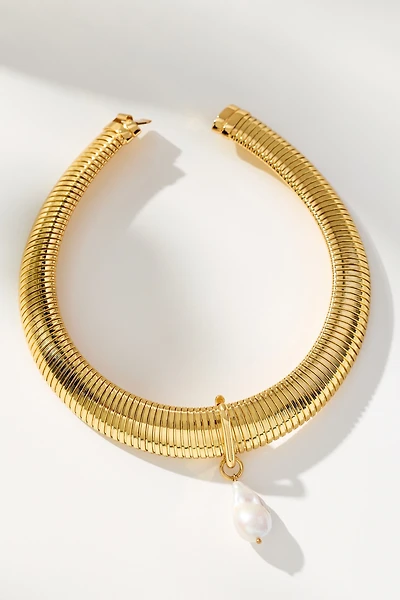 Timeless Pearly Baroque Pearl Choker Necklace